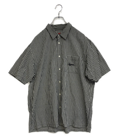 Supreme 半袖シャツ 21SS GINGHAM ボックス ブラック メンズ SIZE XL シュプリーム