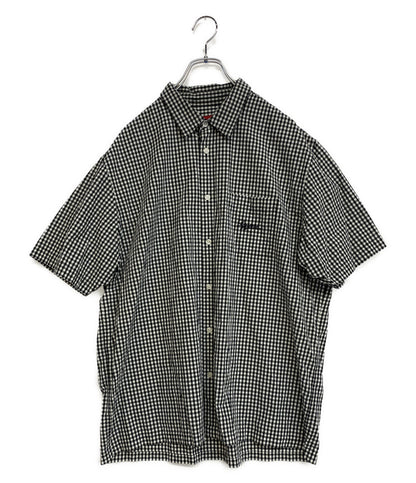 Supreme 半袖シャツ 21SS GINGHAM ボックス ブラック メンズ SIZE XL シュプリーム