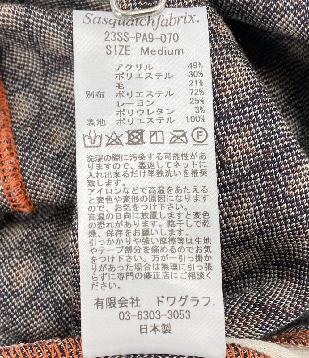 美品 NEEDLES × Sasquatchfabrix. サスクワァッチファブリックス トラックパンツ 23SS ジャガード 23SS-PA9 メンズ SIZE M ニードルズ