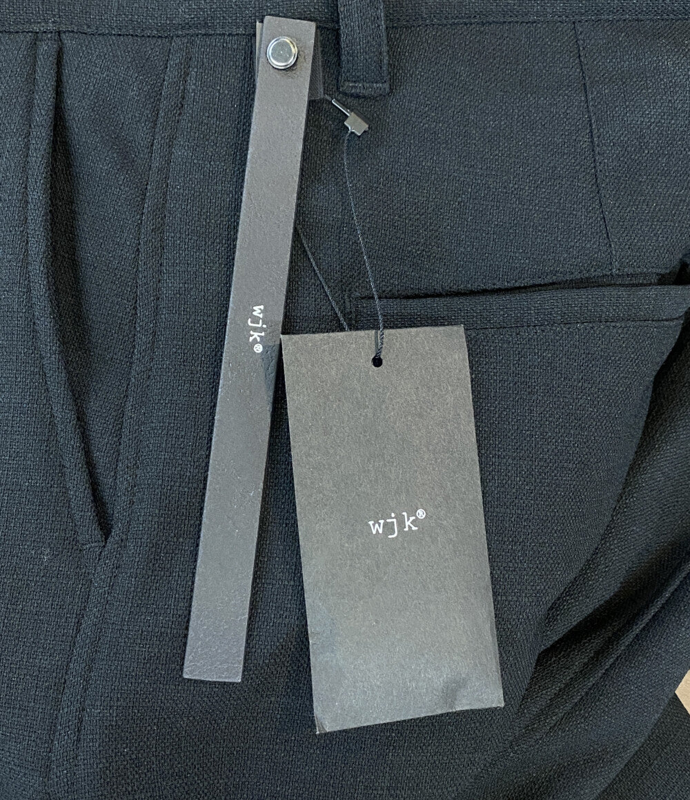 美品 wjk ダヴルジェイケイ パンツ relax banana slacks 5214 pe48h BLACK メンズ SIZE L