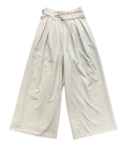 美品 FRAY I.D ハイウエストベルトデザインワイドパンツ FWFP251008 レディース SIZE 1 フレイアイ・ディー