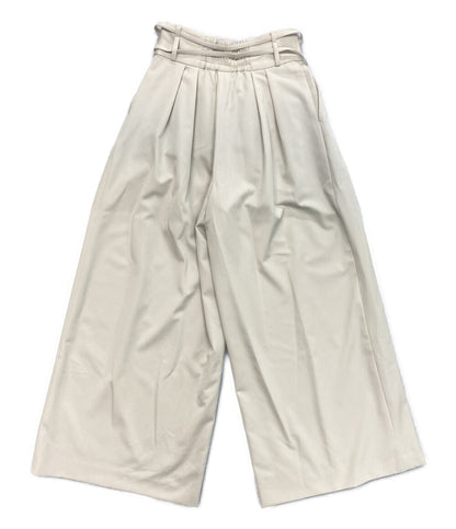 美品 FRAY I.D ハイウエストベルトデザインワイドパンツ FWFP251008 レディース SIZE 1 フレイアイ・ディー