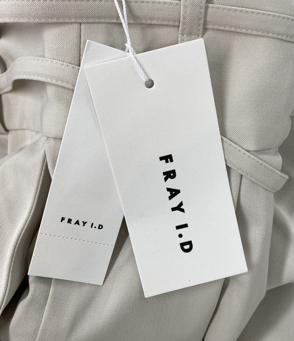 美品 FRAY I.D ハイウエストベルトデザインワイドパンツ FWFP251008 レディース SIZE 1 フレイアイ・ディー