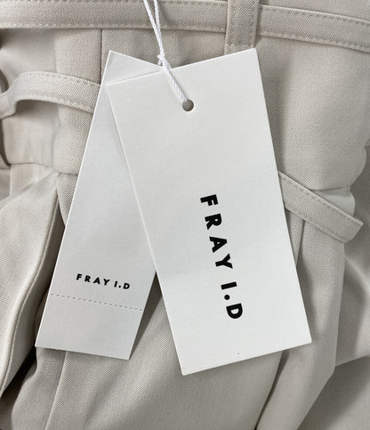 美品 FRAY I.D ハイウエストベルトデザインワイドパンツ FWFP251008 レディース SIZE 1 フレイアイ・ディー