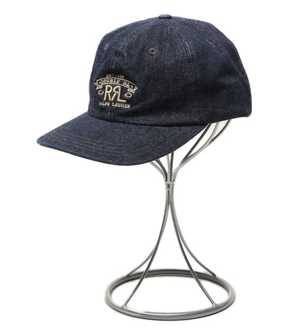 美品 RRL キャップ ランチ ロゴ デニム ボール キャップ 782959714001 メンズ SIZE 55cm - 61cm ダブルアールエル