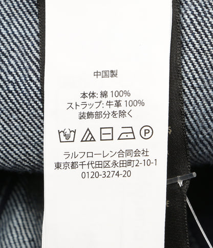 美品 RRL キャップ ランチ ロゴ デニム ボール キャップ 782959714001 メンズ SIZE 55cm - 61cm ダブルアールエル