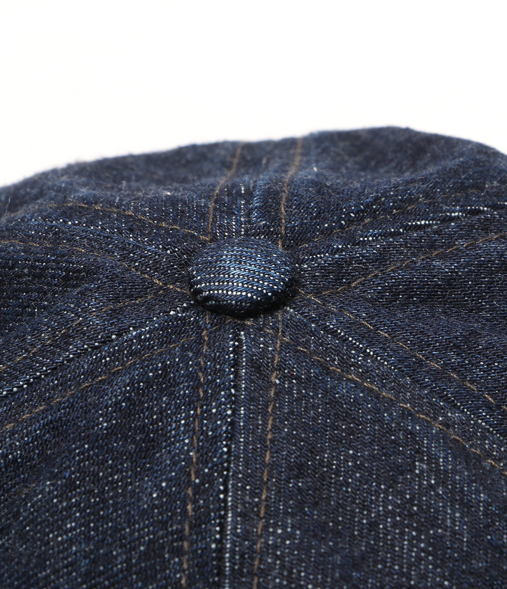 美品 RRL キャップ ランチ ロゴ デニム ボール キャップ 782959714001 メンズ SIZE 55cm - 61cm ダブルアールエル