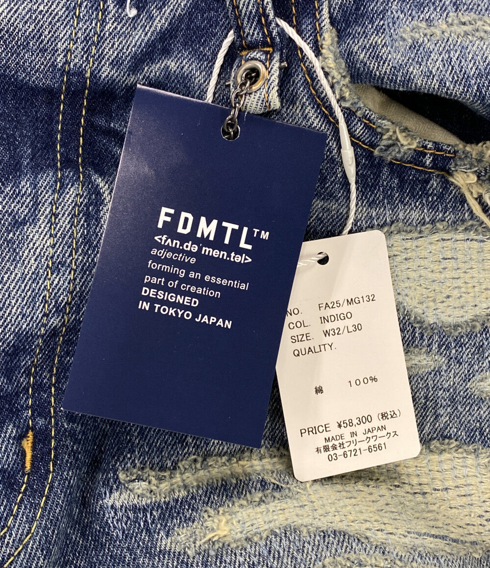 美品 FDMTL ファンダメンタル デニムパンツ CLASSIC FIT DENIM FA25 MG132 日本製 メンズ SIZE W32/L30
