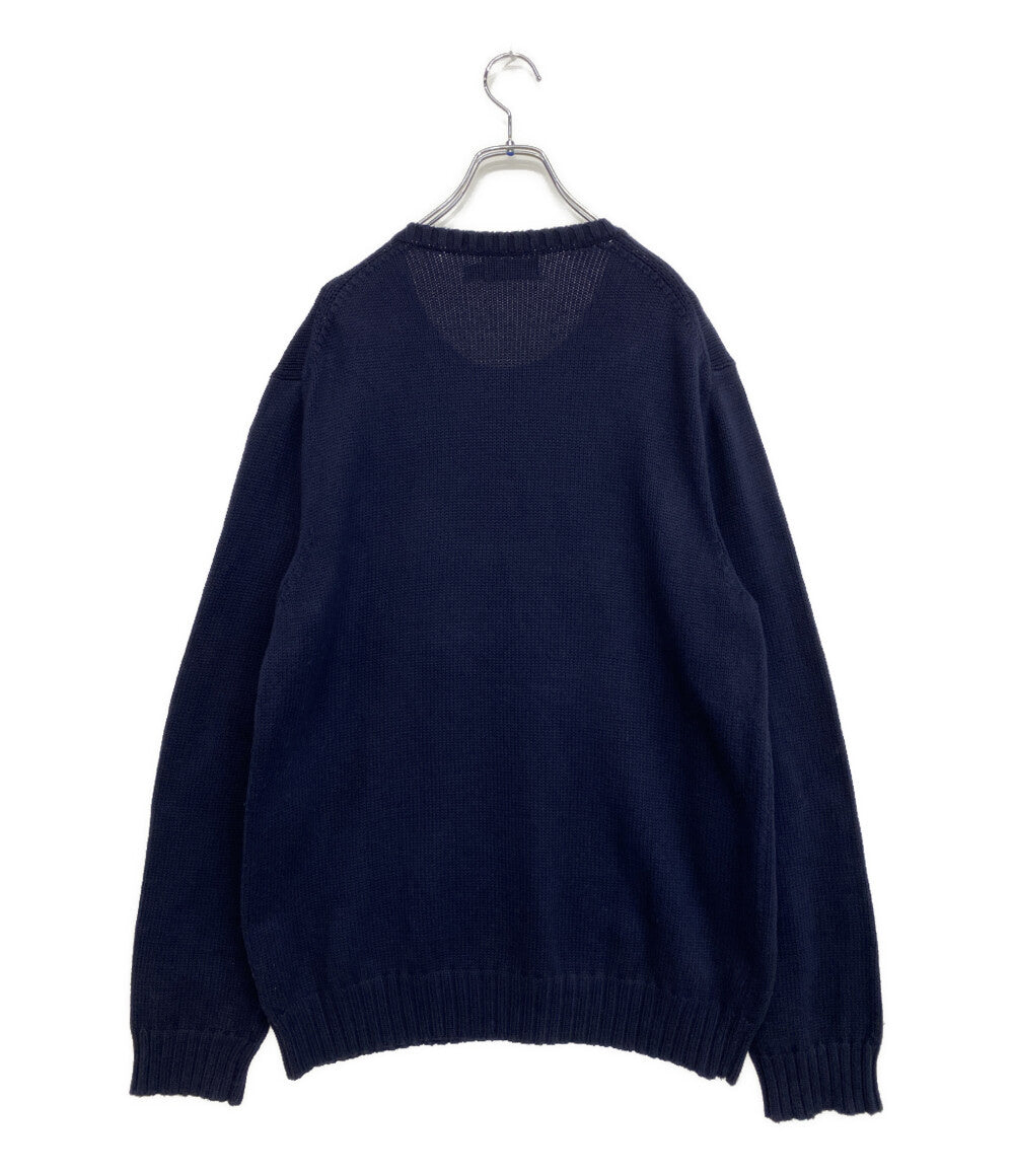 POLO RALPH LAUREN 長袖ニット 星条旗 ネイビー メンズ SIZE XS ポロ