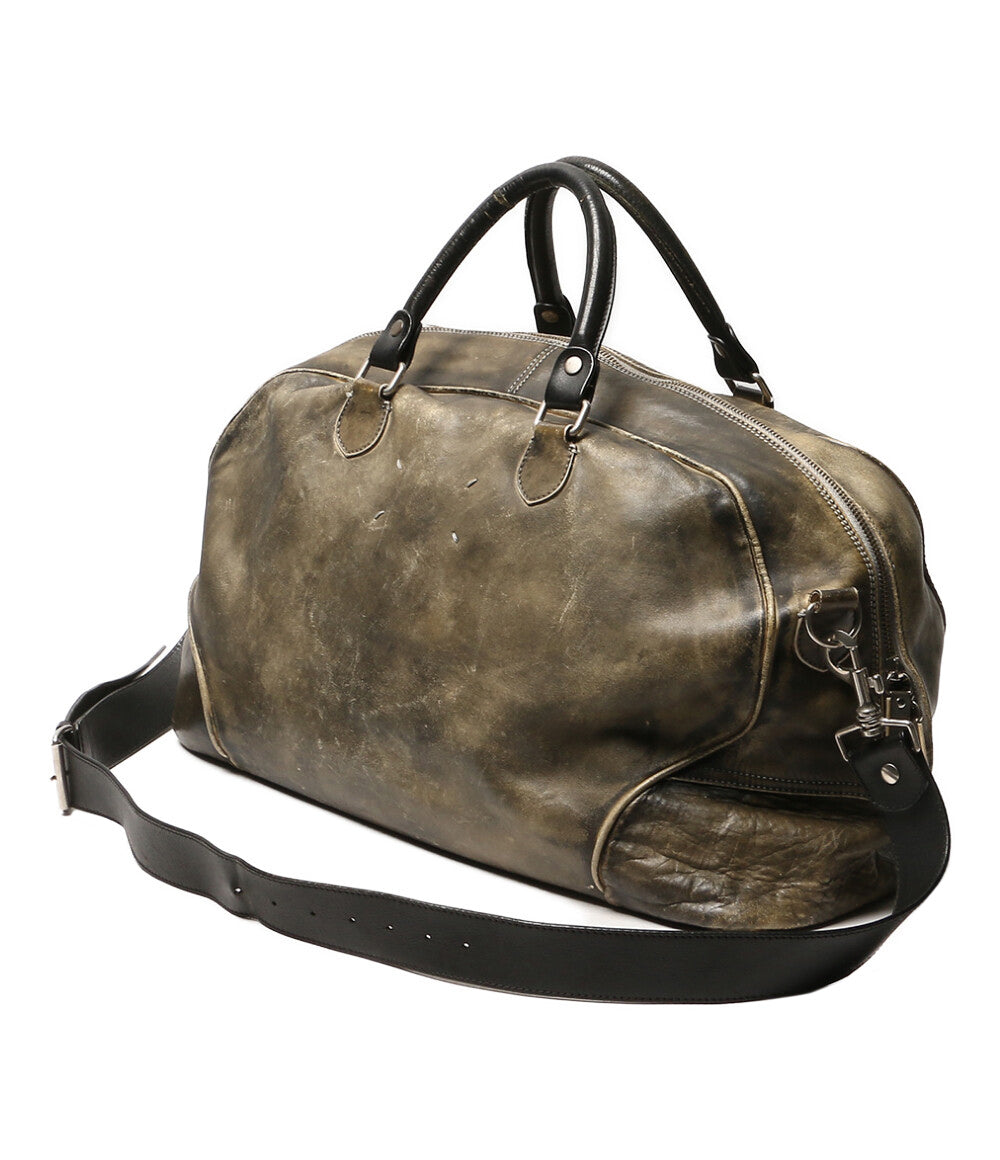 メゾンマルジェラ わレザー ボストンバッグ Maison Margiela ボストンバッグ レザー S35WI0061 SX8728 2014 メンズ
