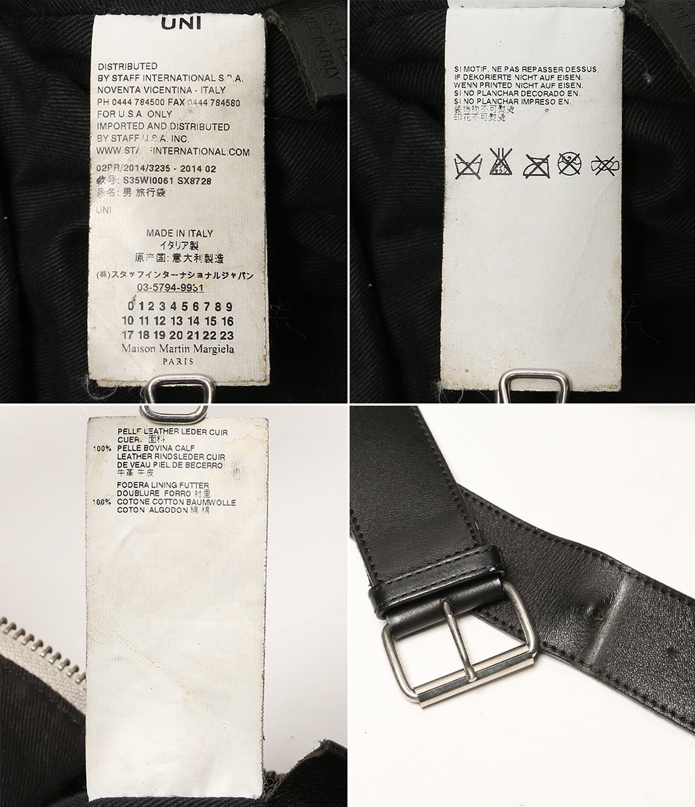 Maison Margiela ボストンバッグ レザー S35WI0061 SX8728 2014 メンズ メゾンマルジェラ