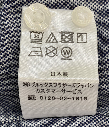 美品 Brooks Brothers 半袖シャツ スーピマコットン ポリエステル 46ゲージニット スポーツシャツ 100205711 メンズ SIZE M ブルックスブラザーズ