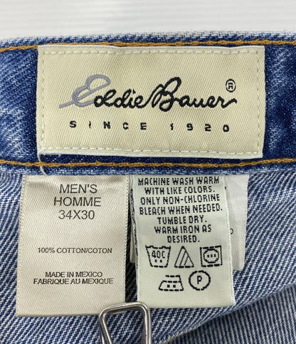 Eddie bauer デニムパンツ 90s バギー デニム メキシコ製 白タグ メンズ SIZE 34/30 エディー・バウアー