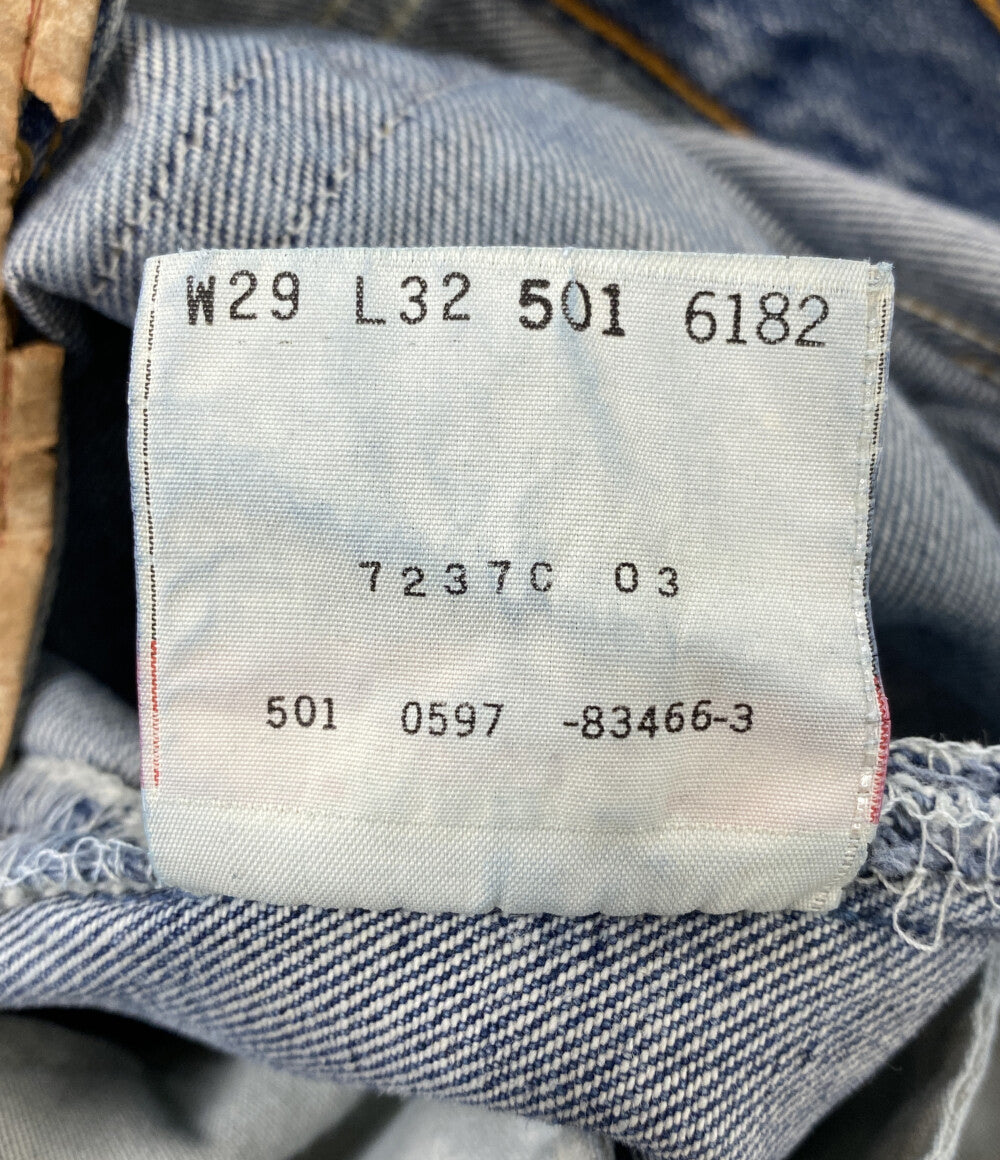 LEVI'S デニムパンツ USA製 97年製 501 ダメージ有 メンズ SIZE 29/32 リーバイス