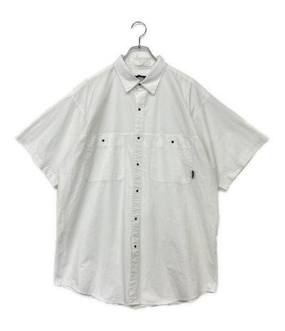 Patagonia 半袖シャツ 90s HONG KONG製 ホワイト スナップ メンズ SIZE L パタゴニア