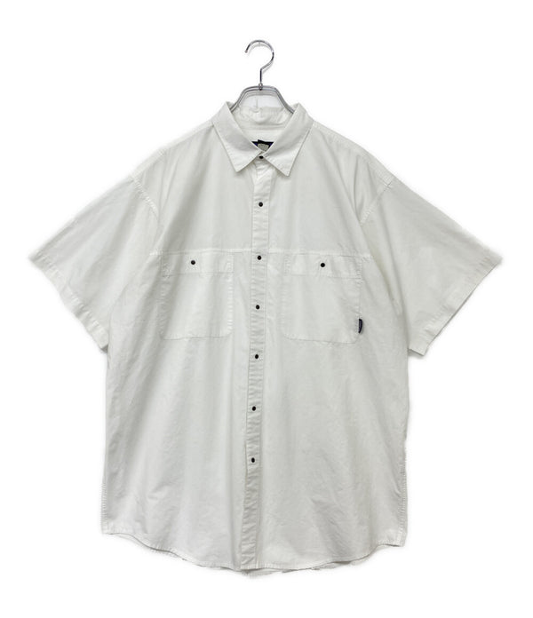90s patagonia パタゴニア ACシャツ Lサイズ 白タグ 香港製 Patagonia 半袖シャツ 90s HONG KONG製 ホワイト スナップ メンズ SIZE