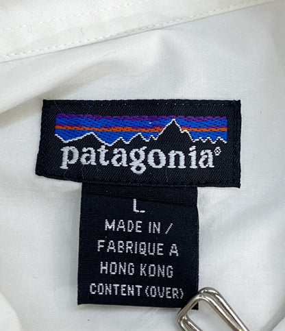 Patagonia 半袖シャツ 90s HONG KONG製 ホワイト スナップ メンズ SIZE L パタゴニア