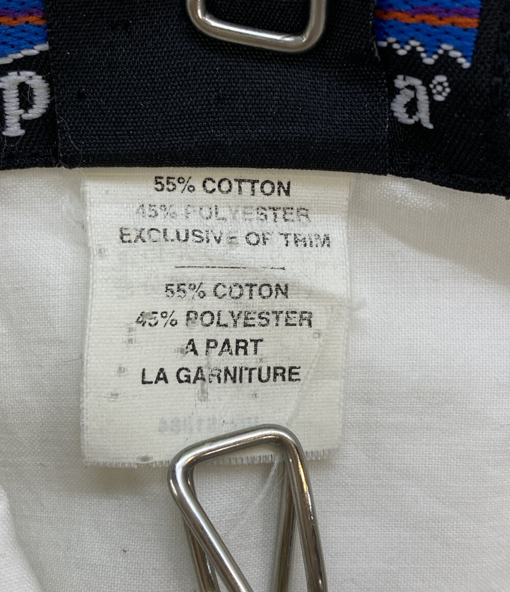 Patagonia 半袖シャツ 90s HONG KONG製 ホワイト スナップ メンズ SIZE L パタゴニア