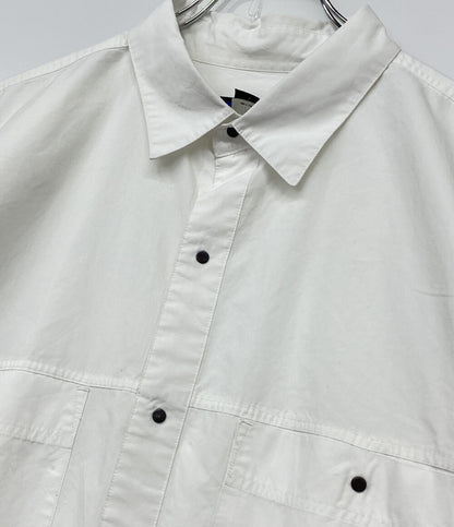 Patagonia 半袖シャツ 90s HONG KONG製 ホワイト スナップ メンズ SIZE L パタゴニア