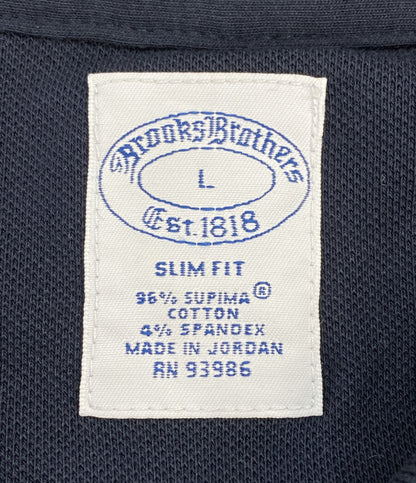 Brooks Brothers ポロシャツ スーピマコットン ストレッチピケ ポロシャツ SLIM FIT NAVY メンズ SIZE L ブルックスブラザーズ