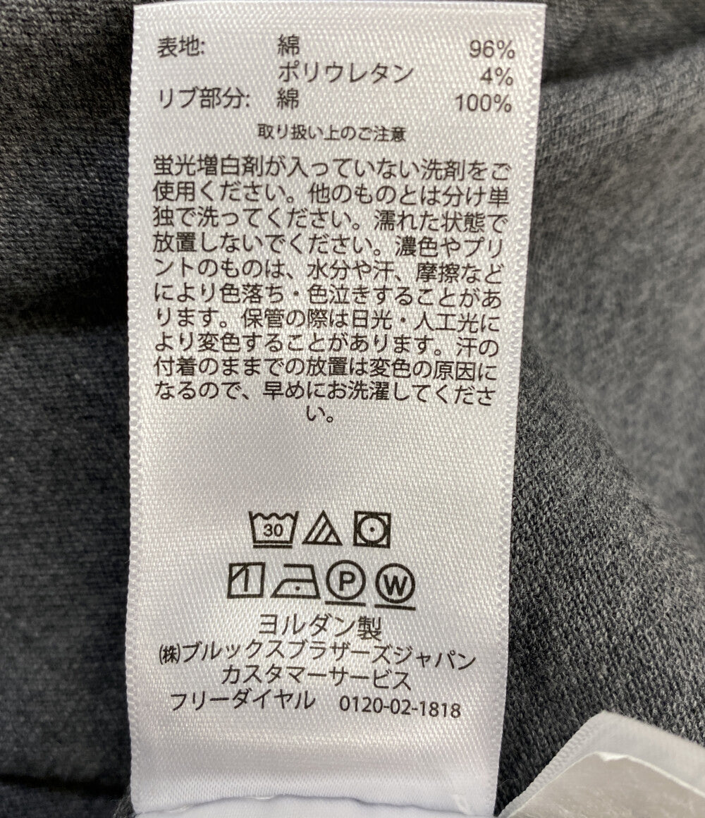 美品 Brooks Brothers ポロシャツ スーピマコットン ストレッチピケ ポロシャツ SLIM FIT GRAY メンズ SIZE L ブルックスブラザーズ