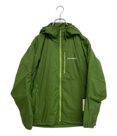 美品 mont-bell EXライト サーマラップパーカ グリーン メンズ SIZE S モンベル