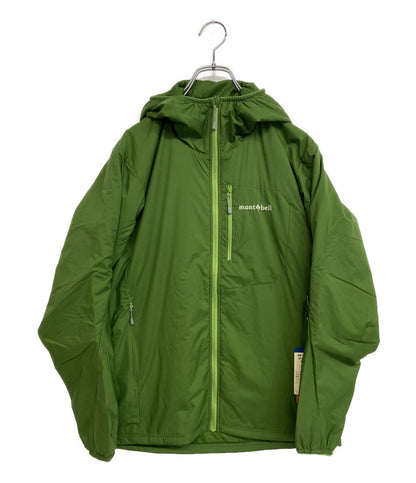 美品 mont-bell EXライト サーマラップパーカ グリーン メンズ SIZE S モンベル