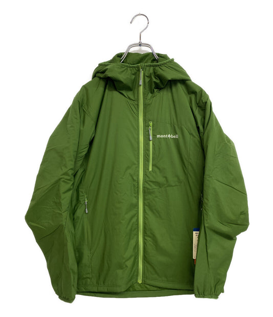 美品 mont-bell EXライト サーマラップパーカ グリーン メンズ SIZE S モンベル