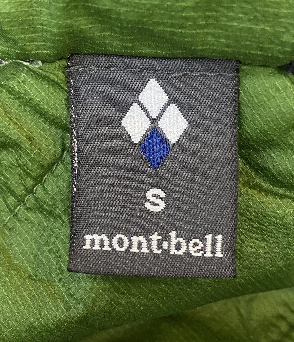美品 mont-bell EXライト サーマラップパーカ グリーン メンズ SIZE S モンベル
