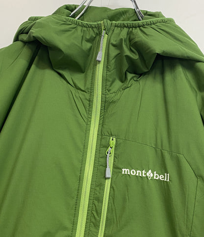 美品 mont-bell EXライト サーマラップパーカ グリーン メンズ SIZE S モンベル