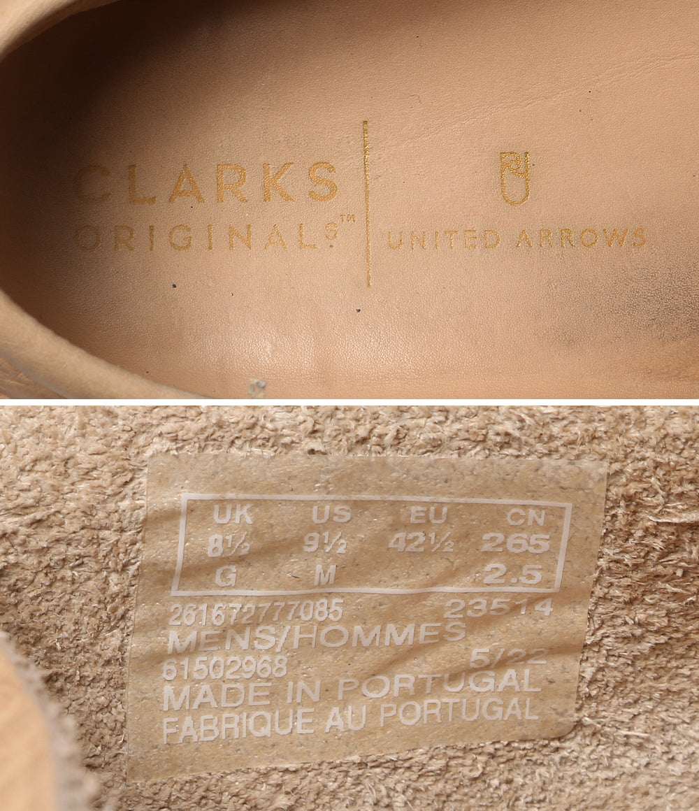 Clarks×UNITED ARROWS ユナイテッドアローズ ワラビーモンク ベージュ メンズ SIZE UK8.5 クラークス