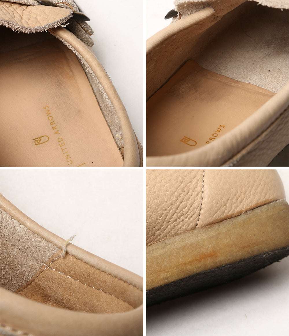 Clarks×UNITED ARROWS ユナイテッドアローズ ワラビーモンク ベージュ メンズ SIZE UK8.5 クラークス