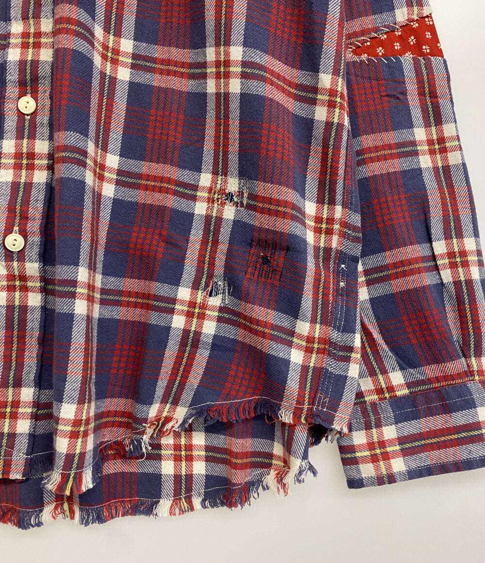 美品 POLO RALPH LAUREN 長袖シャツ COUNTRY CLASSIC FIT PLAID TWILL WORK メンズ SIZE L ポロ・ラルフローレン