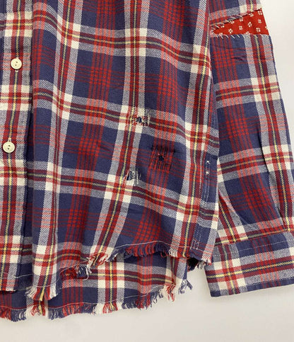 美品 POLO RALPH LAUREN 長袖シャツ COUNTRY CLASSIC FIT PLAID TWILL WORK メンズ SIZE L ポロ・ラルフローレン