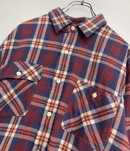 美品 POLO RALPH LAUREN 長袖シャツ COUNTRY CLASSIC FIT PLAID TWILL WORK メンズ SIZE L ポロ・ラルフローレン
