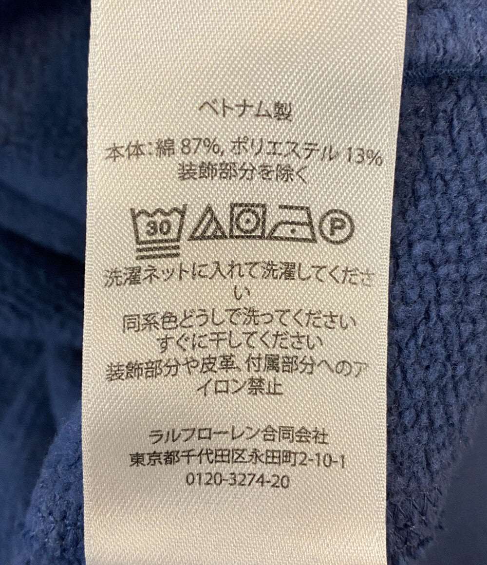 美品 POLO RALPH LAUREN スウェット ヴィンテージフィット フリース ポケット ハーフジップ メンズ SIZE L ポロ・ラルフローレン
