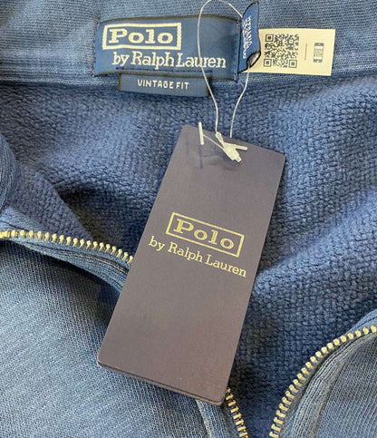 美品 POLO RALPH LAUREN スウェット ヴィンテージフィット フリース ポケット ハーフジップ メンズ SIZE L ポロ・ラルフローレン