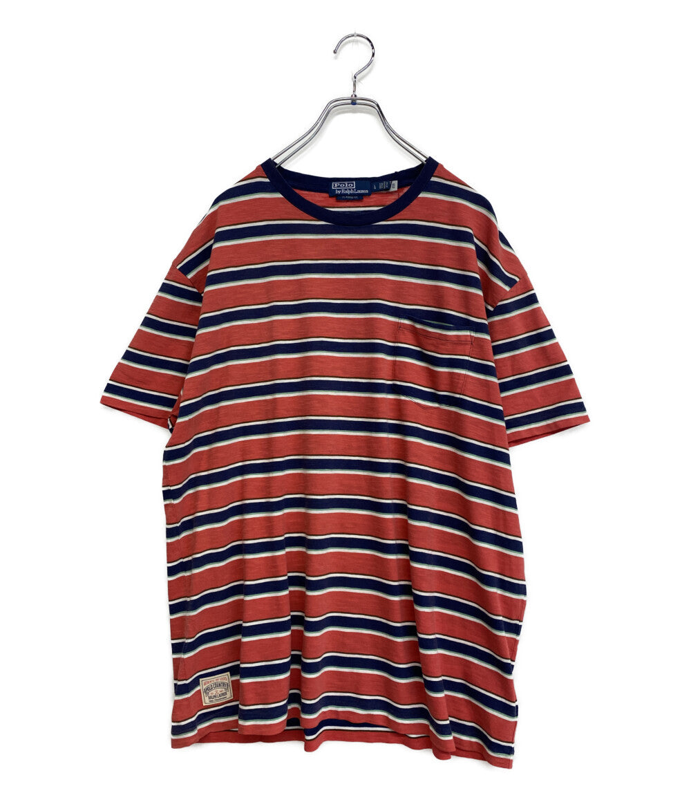 美品 POLO RALPH LAUREN 半袖Tシャツ CLASSIC FIT STRIPED GAUZE
