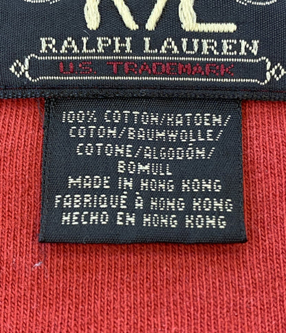 RRL RALPH LAUREN カットソー 90s HONGKONG製 ヘンリー スリースター RED メンズ SIZE L ダブルアールエル