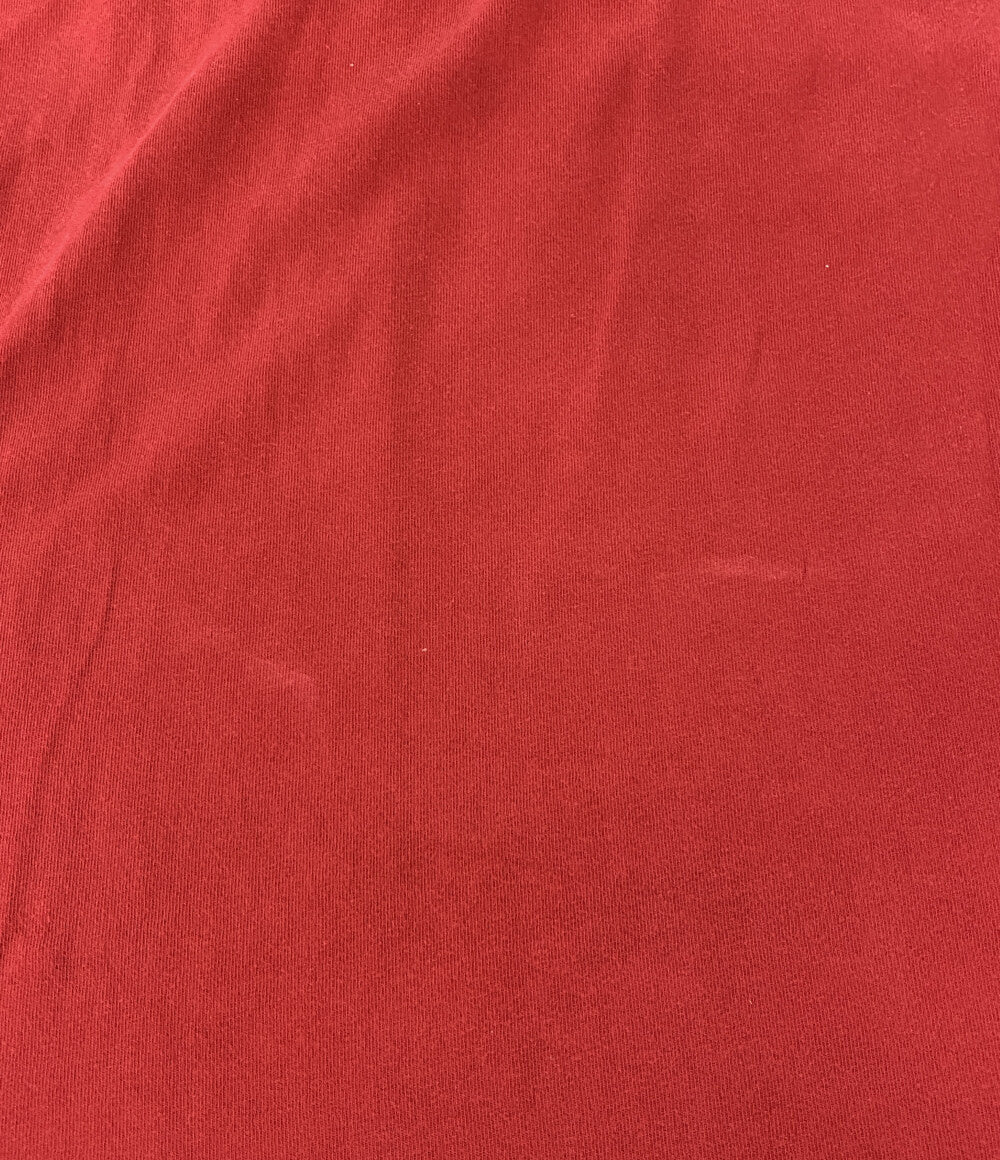RRL RALPH LAUREN カットソー 90s HONGKONG製 ヘンリー スリースター RED メンズ SIZE L ダブルアールエル