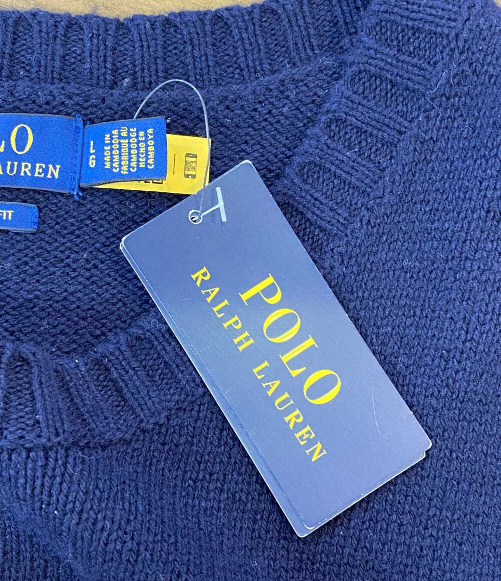POLO RALPH LAUREN ベスト THE BIG FIT アメリカンフラッグ ネイビー メンズ SIZE L ポロ・ラルフローレン