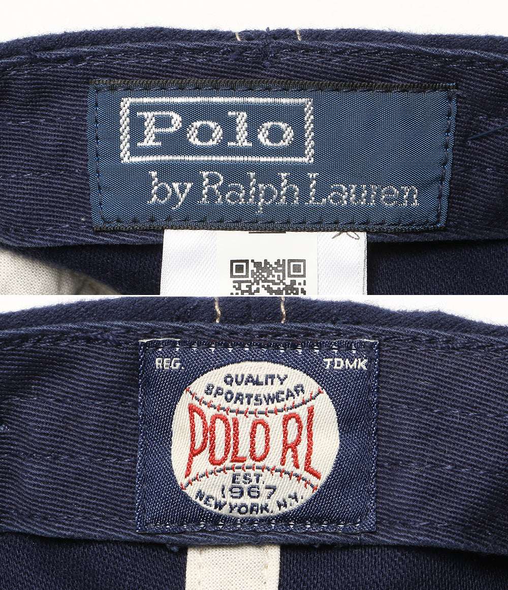 美品 POLO RALPH LAUREN ブラッシュド シャモア ボールキャップ レディース SIZE 57cm ポロ・ラルフローレン