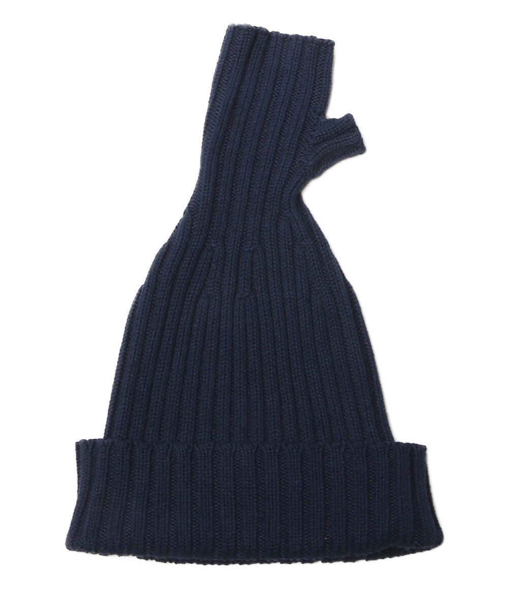 KAPITAL ニット帽 ハンドニット ネイビー K1609KN542 レディース