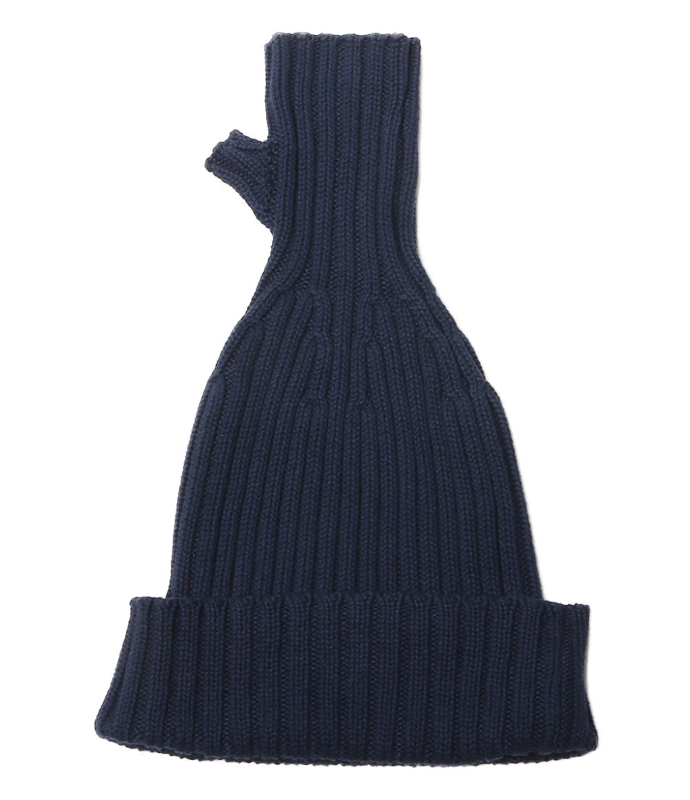 KAPITAL ニット帽 ハンドニット ネイビー K1609KN542 レディース
