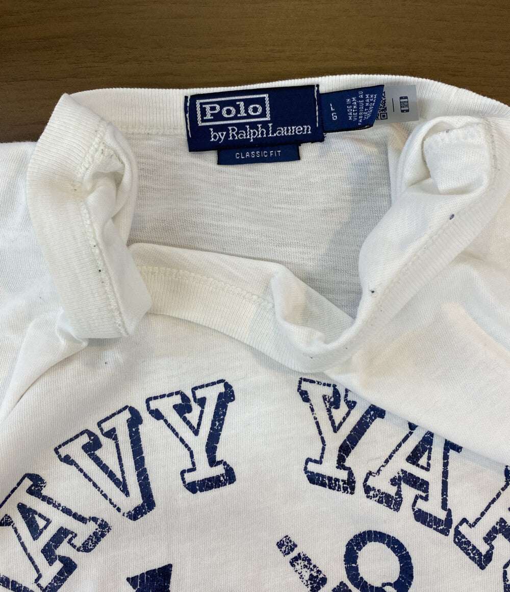 POLO RALPH LAUREN 半袖Tシャツ CLASSIC FIT JERSEY GRAPHIC T NAVY YARD メンズ SIZE L ポロ・ラルフローレン
