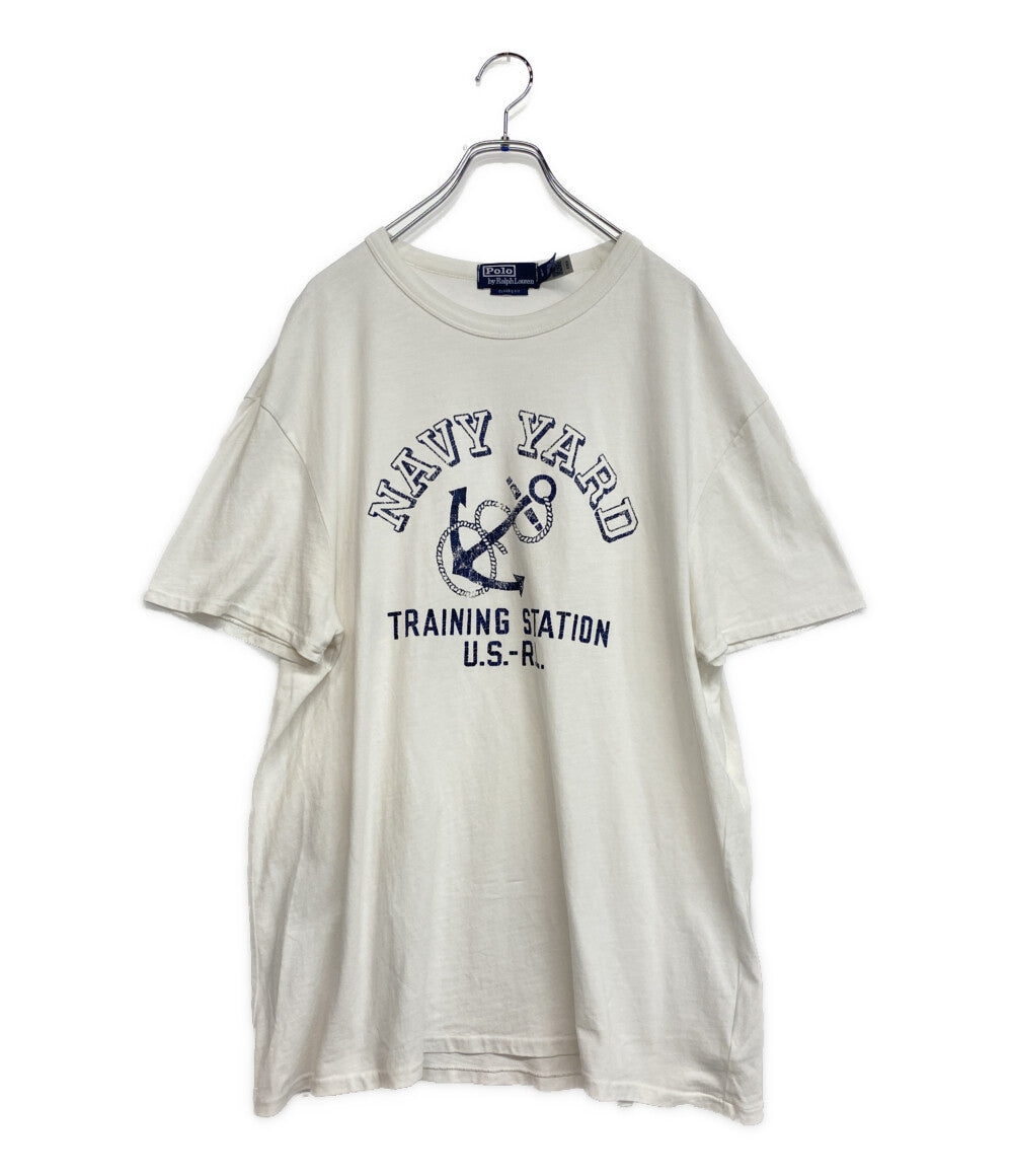 POLO RALPH LAUREN 半袖Tシャツ CLASSIC FIT JERSEY GRAPHIC T NAVY YARD メンズ SIZE L ポロ・ラルフローレン
