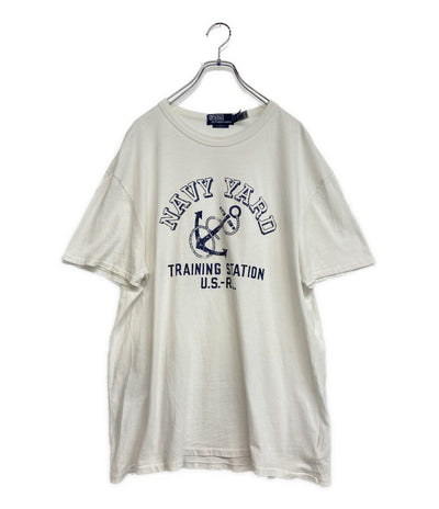 POLO RALPH LAUREN 半袖Tシャツ CLASSIC FIT JERSEY GRAPHIC T NAVY YARD メンズ SIZE L ポロ・ラルフローレン