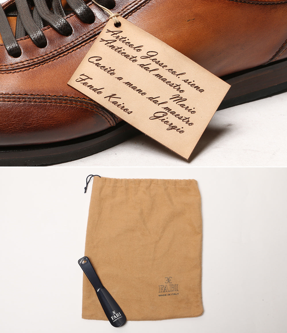 ファビ（FABI）イタリア製レザーシューズ 43 Fabi ファビ ドレスシューズ レザースニーカー ブラウン イタリア製