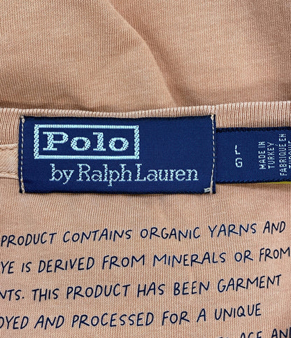 POLO RALPH LAUREN 半袖Ｔシャツ ORGANIC YARN サーモンピンク メンズ SIZE L ポロ・ラルフローレン
