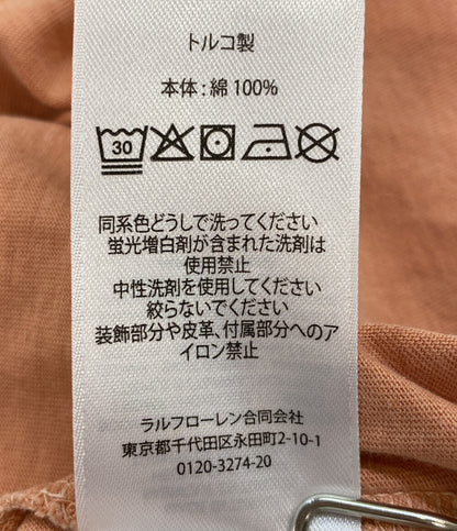 POLO RALPH LAUREN 半袖Ｔシャツ ORGANIC YARN サーモンピンク メンズ SIZE L ポロ・ラルフローレン